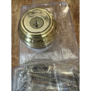 Schlage Lock Company Double Cylinder Deadbolt  Bright Brass
